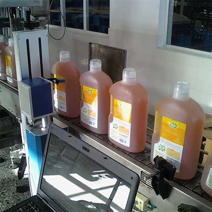 在線co2飛行激光打標(biāo)機案例